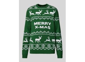 5715614410040 - Weihnachtspullover mit Motiv- und Statement-Stitching Modell XMAS 5715614410040 - Weihnachtspullover mit Motiv- und Statement-Stitching Modell XMAS