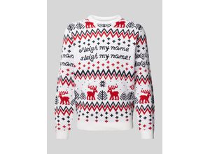 5715670201033 - Weihnachtspullover mit Motiv- und Statement-Stitching Modell XMAS