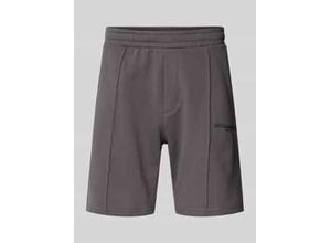 5715672824759 - Regular Fit Sweatshorts mit fixierten Bügelfalten