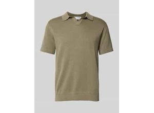 5715673621494 - Regular Fit Poloshirt aus Baumwoll-Leinen-Mix Modell MATTIS