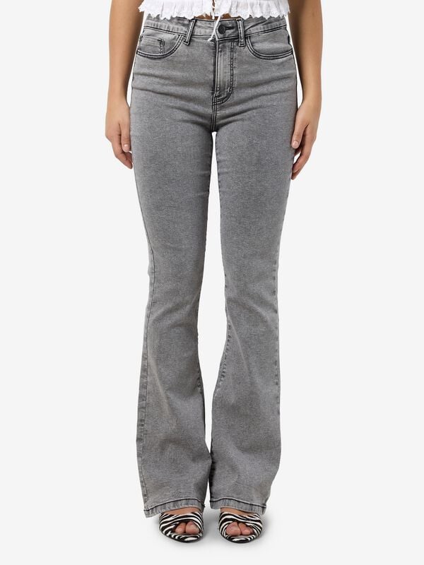 5715676523597 - NMSALLIE HW SKINNY JEAN VI545LG FWD NOOS Jeans grau in W26L32