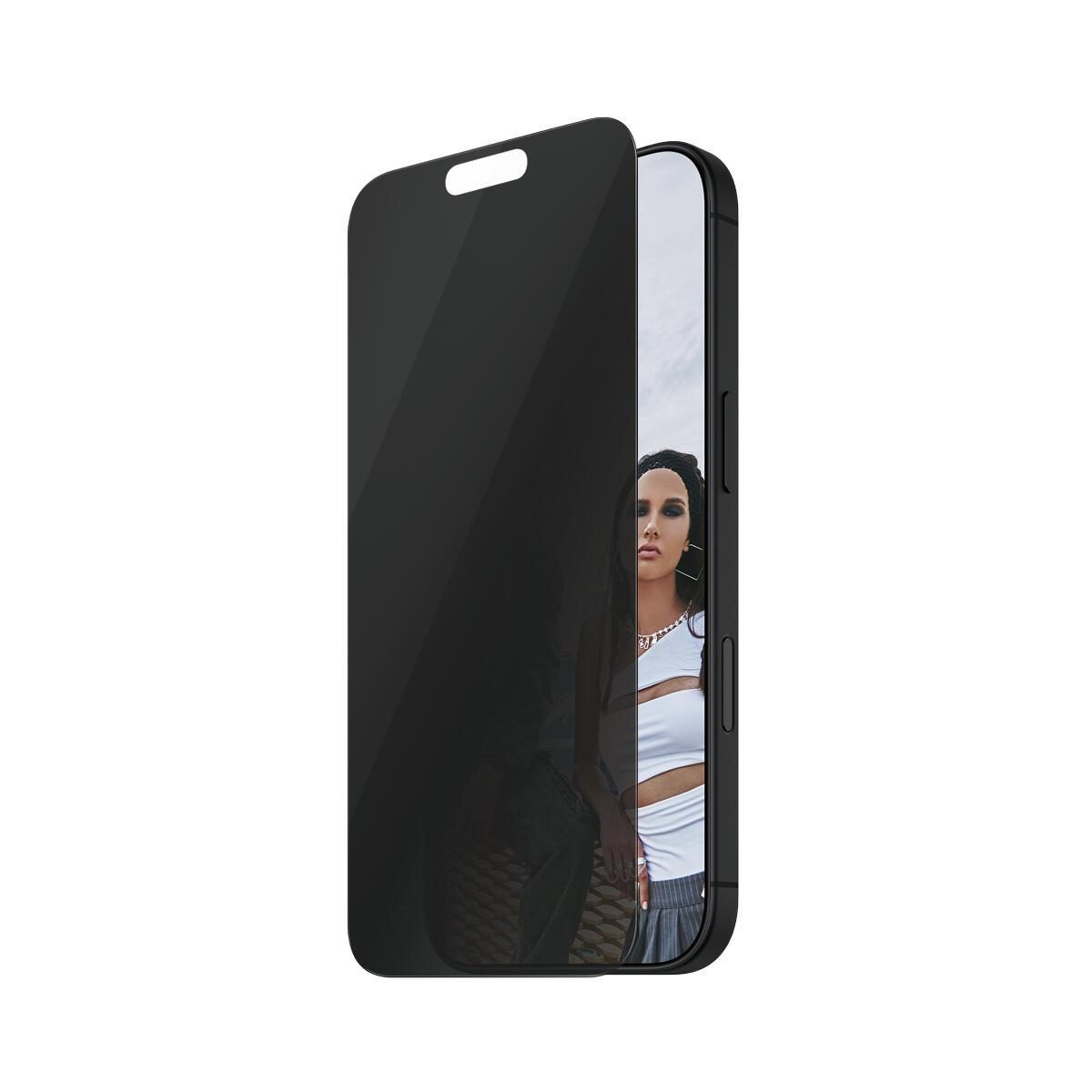 5715685002793 - 0 SAFE by PanzerGlass® Privacy Displayschutz für iPhone 16 Plus & 15 Plus - Ultra-Wide Fit