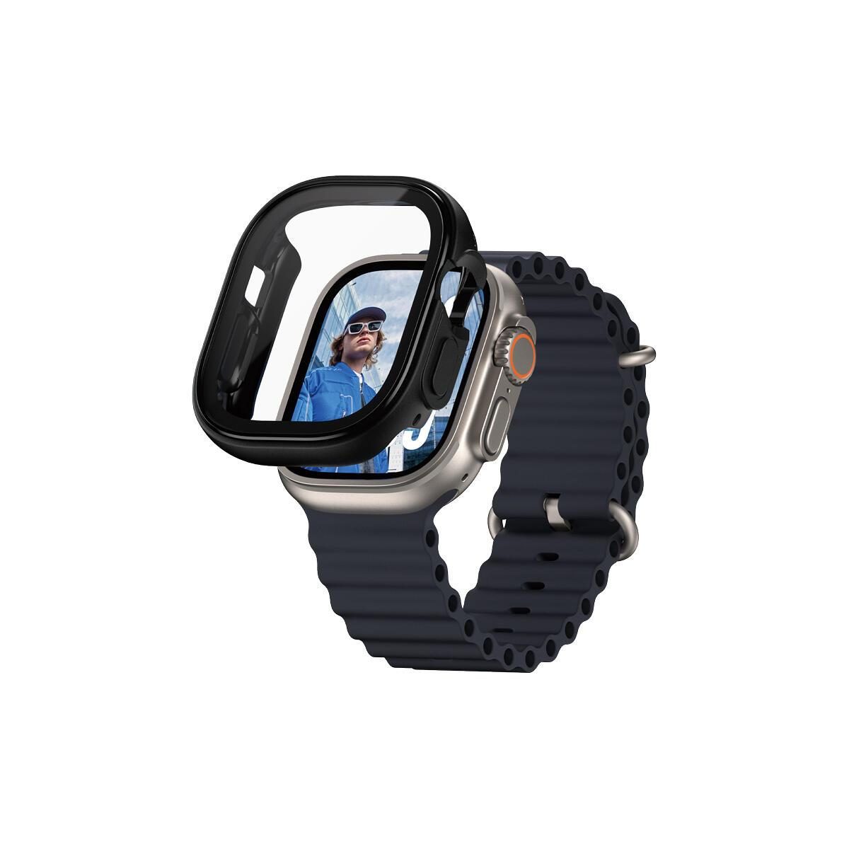 5715685003738 - PanzerGlass® Displayschutz Snappie Full Body Schwarz für Apple Watch Ultra 2