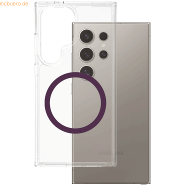 5715685016998 - Flagship Case Transparent Urban Combat w Plum Purple QI Compatible Samsung Galaxy S25 Ultra