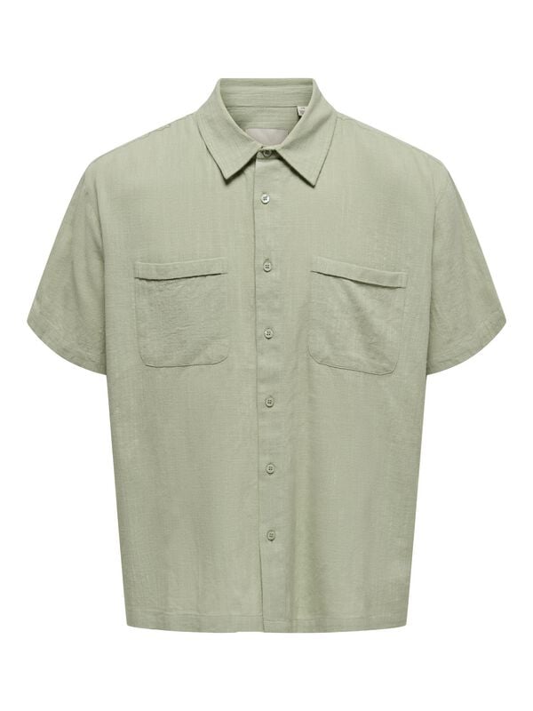 5715724993105 - ONSCHARLES SS SHIRT Kurzarmhemd grün in S 5715724993105 - ONSCHARLES SS SHIRT Kurzarmhemd grün in S