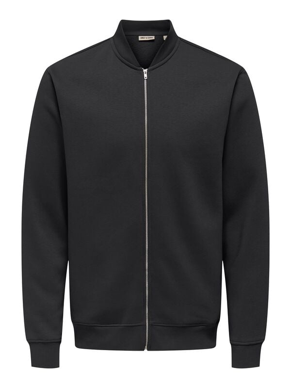 5715726107791 - ONSCERES REG ZIP BOMBER JCK Bomberjacke schwarz in S 5715726107791 - ONSCERES REG ZIP BOMBER JCK Bomberjacke schwarz in S