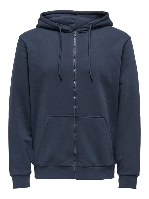 5715726122169 - ONSCERES ZIP THR HOODIE SWEAT NOOS Kapuzenjacke blau in XXL 5715726122169 - ONSCERES ZIP THR HOODIE SWEAT NOOS Kapuzenjacke blau in XXL