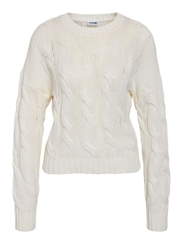 5715726783384 - NMDARA L S HIGH NECK KNIT FWD NOOS Strickpullover grau in XL