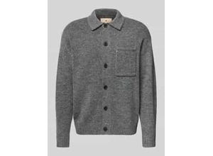 5715729912835 - Strickjacke mit Umlegekragen und Brusttasche