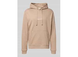 5715730801920 - Hoodie mit Känguru-Tasche und Label-Stitching