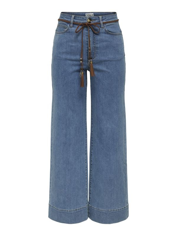 5715731126299 - ONLMADISON HW BELT WIDE CROP DNM GUA Jeans blau in W27L32 5715731126299 - ONLMADISON HW BELT WIDE CROP DNM GUA Jeans blau in W27L32