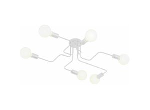 5788799845006 - Industrie Pendelleuchte Spinne Lampe Hängend E27 Kronleuchter für Schlafzimmer Wohnzimmer Esszimmer Bar - 6 Lichter