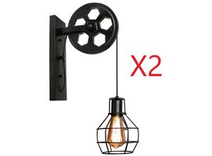 5788799847406 - Wottes - Retro Industrial Pendelleuchte Innenbereich Hängeleuchte Metall Kronleuchter Weiß für Wohnzimmer Café Küche Bar