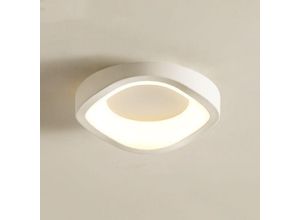 5788799851588 - LED Deckenleuchte Design Kreative Deckenlampe Weiß Ø20cm 12W für Schlafzimmer Bad Balkon Flur Küche - Warmweißes Licht