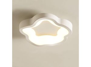 5788799851823 - Wottes - 14W led Deckenleuchte Modern Deckenlampe Ø23cm Weiß für Schlafzimmer Wohnzimmer Balkon Flur Küche - Warmweißes Licht