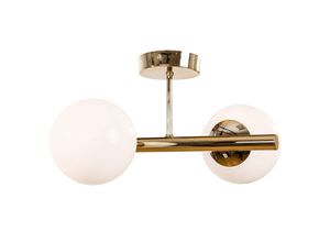 5900108043419 - Deckenlampe Linea gold zweiflammig