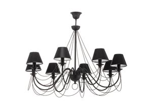 5900108434385 - Kronleuchter Bona achtflammig schwarz