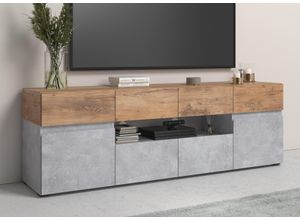 5900355145775 - Lowboard INOSIGN Rimini Sideboards Gr B H T 1798 cm x 592 cm x 40 cm 4 braun (atelier hell kastanie breslau) Lowboards Breite 180 cm