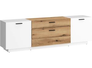 5900355167722 - Lowboard INOSIGN Dalano Sideboards Gr B H T 1759 cm x 555 cm x 416 cm 1 weiß (alpinweiß coast evoke eiche) Lowboards Breite ca176 cm