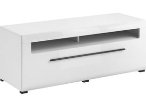 5900488558183 - Lowboard HELVETIA Tulsa Sideboards Gr B H T 160 cm x 52 cm x 50 cm weiß (weiß hochglanz) Lowboards