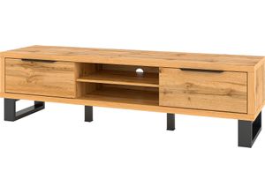 5900488566249 - Lowboard HELVETIA Halle Sideboards Gr B H T 180 cm x 50 cm x 50 cm braun (wotan eichefarben schwarz) Lowboards Breite ca180 cm