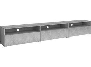 5900488577337 - Lowboard HELVETIA Baros Sideboards Gr B H T 270 cm x 42 cm x 41 cm buntschiefer hell grau (buntschiefer hell) Lowboards stehendhängend montierbar Breite 270 cm