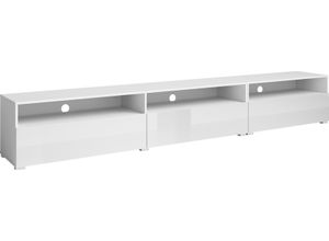 5900488578846 - Lowboard HELVETIA Baros Sideboards Gr B H T 270 cm x 42 cm x 41 cm weiss weiss hgl weiß (weiß hgl) Lowboards stehendhängend montierbar Breite 270 cm