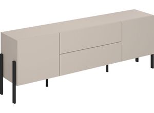 5900488588272 - Lowboard INOSIGN JukonBreite 200 cm moderne grifflose TV-Kommode2 Türen 2 Schubladen Sideboards Gr B H T 200 cm x 70 cm x 40 cm kaschmir 2 St beige (kaschmir) TV-Schrank mit viel Stauraum TV-Board push-to-open-Funktion