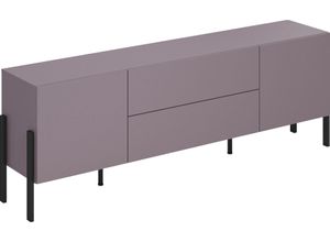 5900488588326 - Lowboard INOSIGN JukonBreite 200 cm moderne grifflose TV-Kommode2 Türen 2 Schubladen Sideboards Gr B H T 200 cm x 70 cm x 40 cm pflaume 2 St lila (pflaume) TV-Schrank mit viel Stauraum TV-Board push-to-open-Funktion