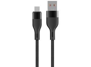 5900495076717 - MXUC-07 Kabel usb - microUSB 10 m 24A schwarz nylon - Maxlife
