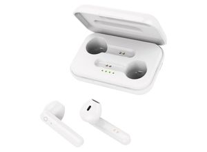 5900495973948 - Forever Wireless In-Ear Kopfhörer In-Ear Headset mit aufladbarem Case mit Mikrofon kompatibel mit Smartphone Weiß