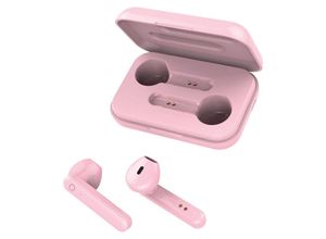 5900495973955 - Forever Wireless In-Ear Kopfhörer In-Ear Headset mit aufladbarem Case mit Mikrofon kompatibel mit Smartphone Pink