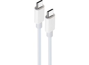 5900495985200 - Maxlife - 1m 100W Ladekabel usb-c - usb-c Schnellladekabel Datenkabel Handy-Ladekabel Weiß