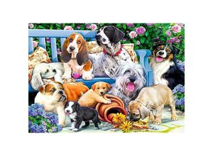 5900511105568 - Puzzle 1000 - Hunde im Garten (Puzzle)