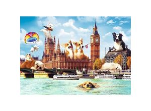 5900511105964 - Puzzle - Funny Cities - Dogs in London (1000 pieces) Boden