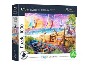 5900511106978 - UFT Puzzle 1000 - Vacay Time Blick auf Segelboote