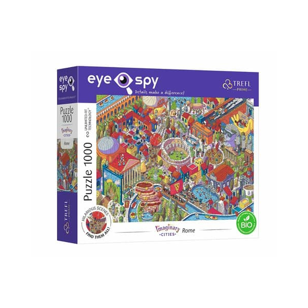 5900511107098 - Puzzle - Unlimited Fit - EYE-SPY - IMAGINARY CITIES Rome Italy (1000 pieces) Boden