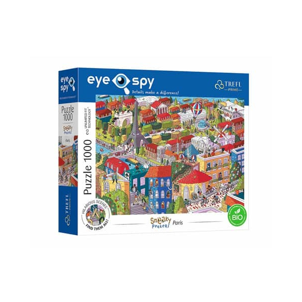 5900511107128 - Puzzle - Unlimited Fit - EYE-SPY - SNEAKY PEAKERS Paris France (1000 pieces) Boden