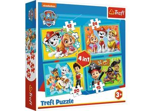 5900511343465 - TREFL 4 in 1 Puzzle – Paw Patrol 12 15 20 24 Teile