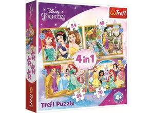 5900511343854 - 4 in 1 Puzzle 35 48 54 70 Teile - Prinzessinnen