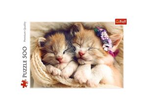 5900511372717 - Puzzle 500 - Schlafende Katzen (Puzzle)