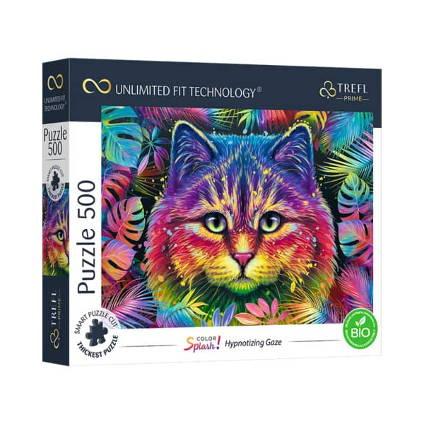 5900511374544 - Puzzle UFT Farbspritzer Katze 5900511374544 TREFL