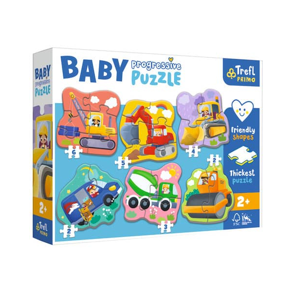 5900511440041 - Puzzle Primo Baby Baufahrzeuge 5900511440041 TREFL