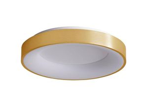 5900644311713 - Giulia - Moderne led Flush Deckenleuchte Gebürstetes Gold Warmweiß 3000K 2750lm Dimmbar - Italux