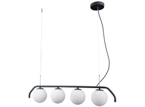 5900644312857 - Carimi - Moderner hängender Anhänger Satin Black 4 Light mit weißem Farbton G9 - Italux