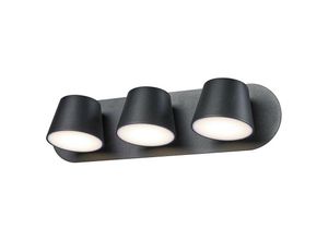 5900644313038 - Kuola - Moderne led Wandleuchte Schwarz Warmweiß 3000K 640lm - Italux