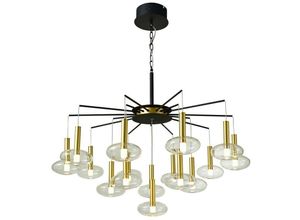 5900644313687 - Hasselt - Moderner LED-hängender Anhänger Schwarz Gold Warmweiß 3000K - Italux