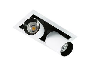 5900644325161 - Mercanta Double 4000K - Moderne technische LED-Deckeneinbau weiß schwarz kühlweiß 4000K 1640lm - Italux