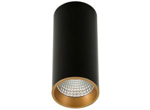 5900644325314 - Moldes Big bl   go Ceiling 3000K - Moderne technische LED-Oberflächenmontage Schwarz Gold Warmweiß 3000K 820lm - Italux