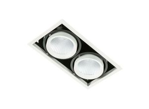 5900644326489 - Vertico Double 3000K - Moderne technische LED-Deckeneinbau weiß schwarz warmweiß 3000K 3045lm - Italux